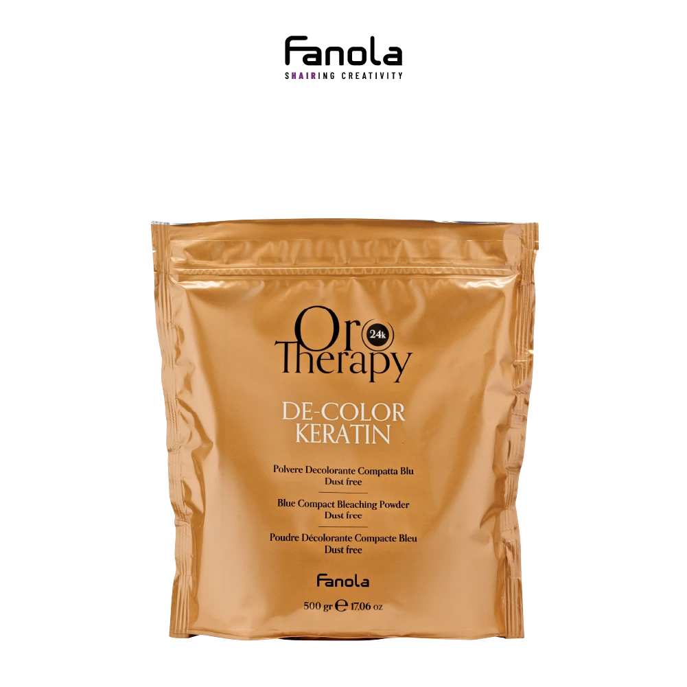 Bột tẩy tóc xanh không bụi, bổ sung Keratin và tinh chất vàng OROTHERAPY 500gr