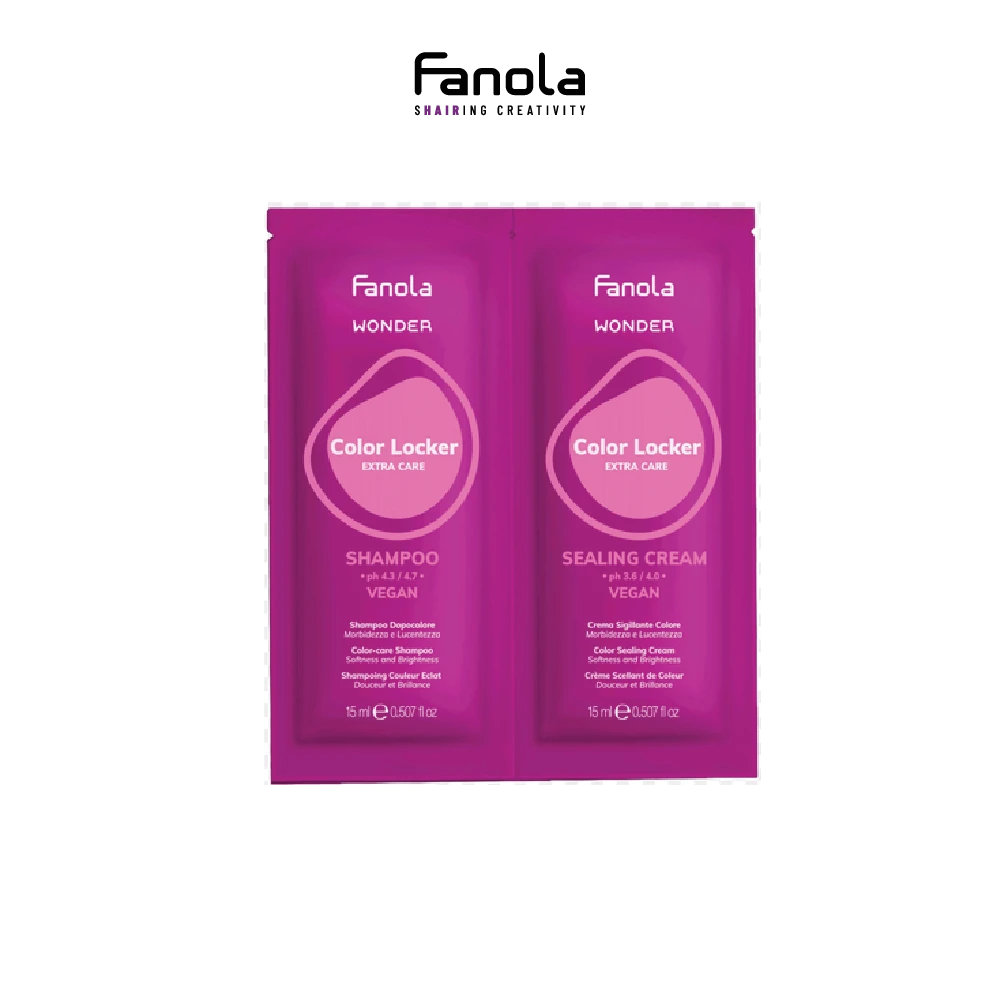 Dầu gội khóa màu chăm sóc tóc sau nhuộm + Kem khóa màu WONDER COLOR 15ML + 15ML