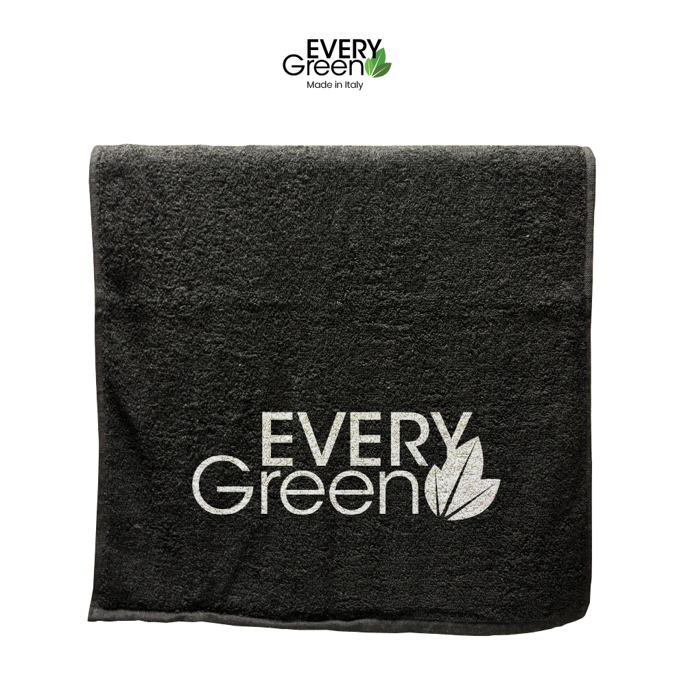 Khăn gội vải Terry đen